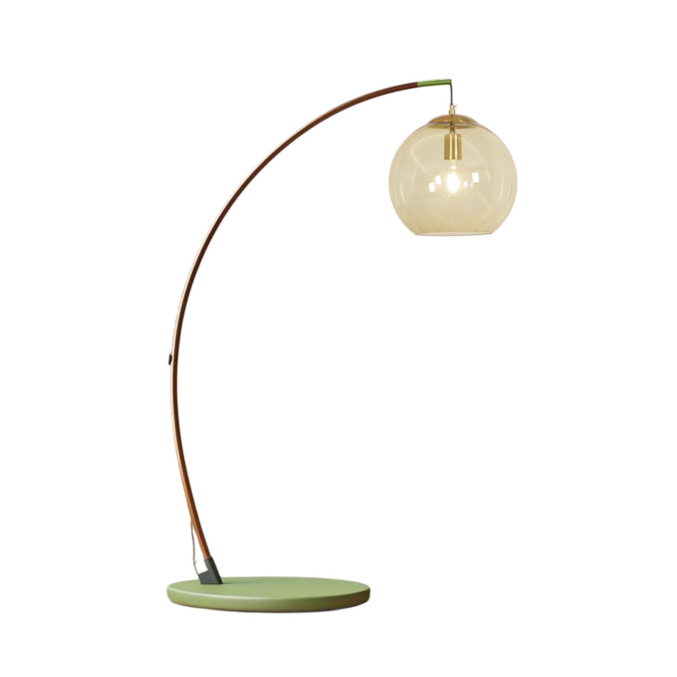 Drum Shade Arc Floor Lamp