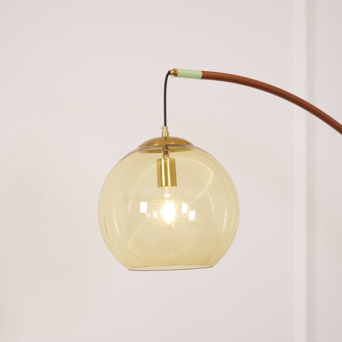 Drum Shade Arc Floor Lamp