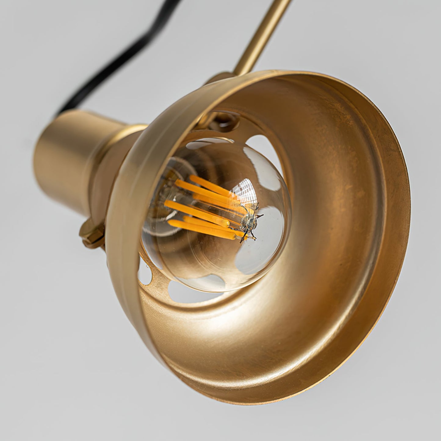 Walnut Swing Arm Plug In Sconce