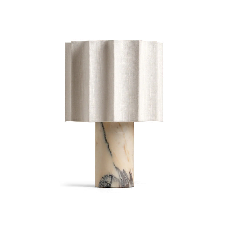 Stone and Linen Cordless Table Lamp
