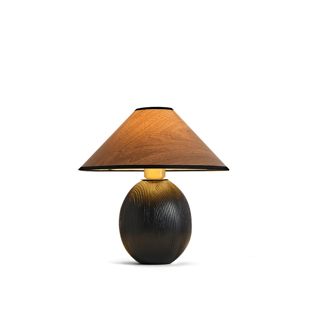 Wood Grain Paper Shade Table Lamp