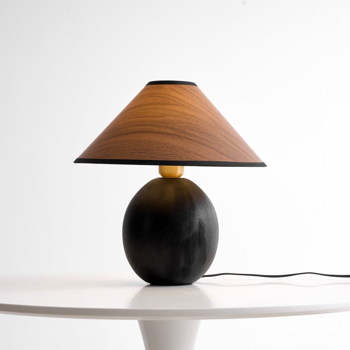 Wood Grain Paper Shade Table Lamp
