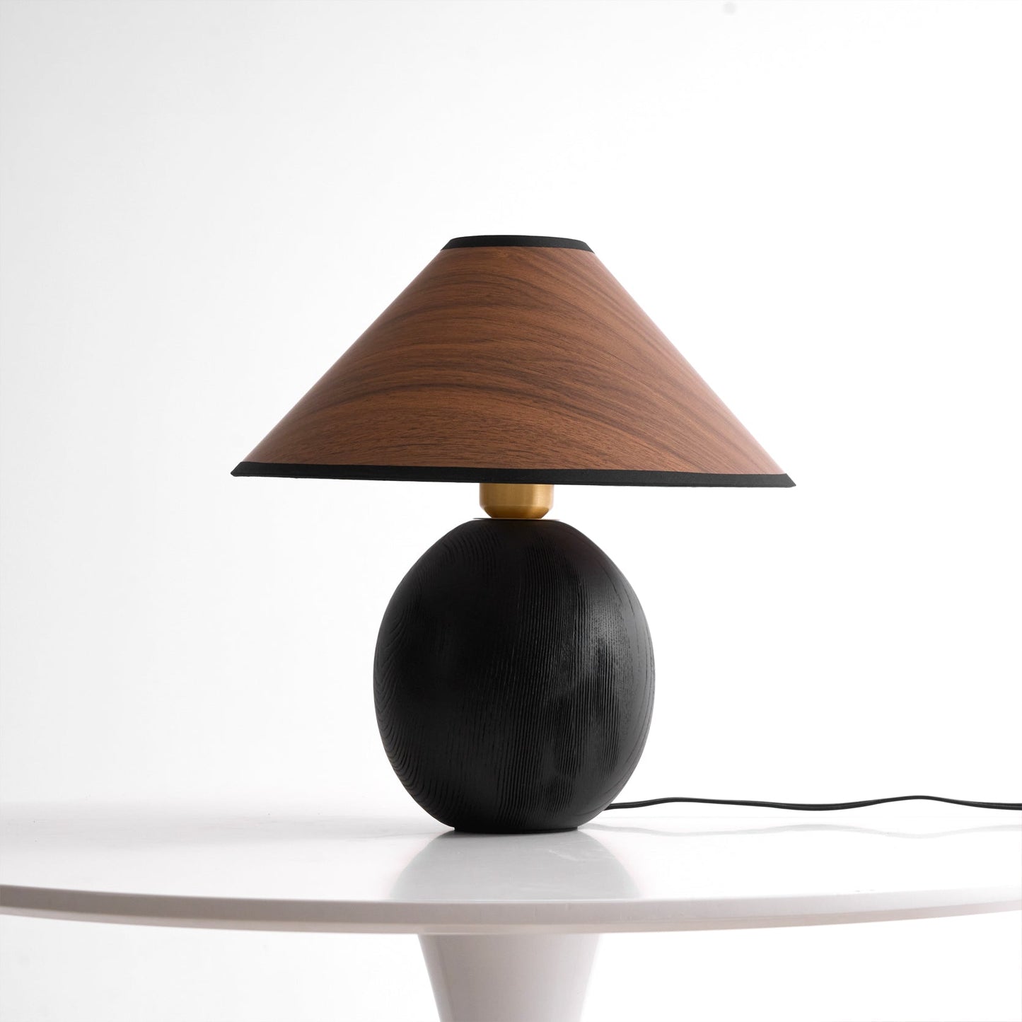 Wood Grain Paper Shade Table Lamp