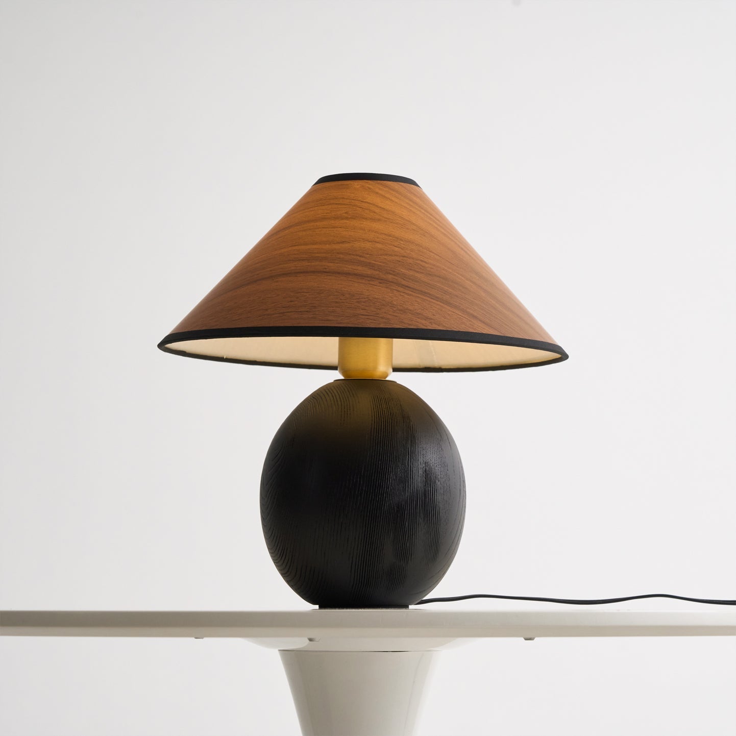 Wood Grain Paper Shade Table Lamp