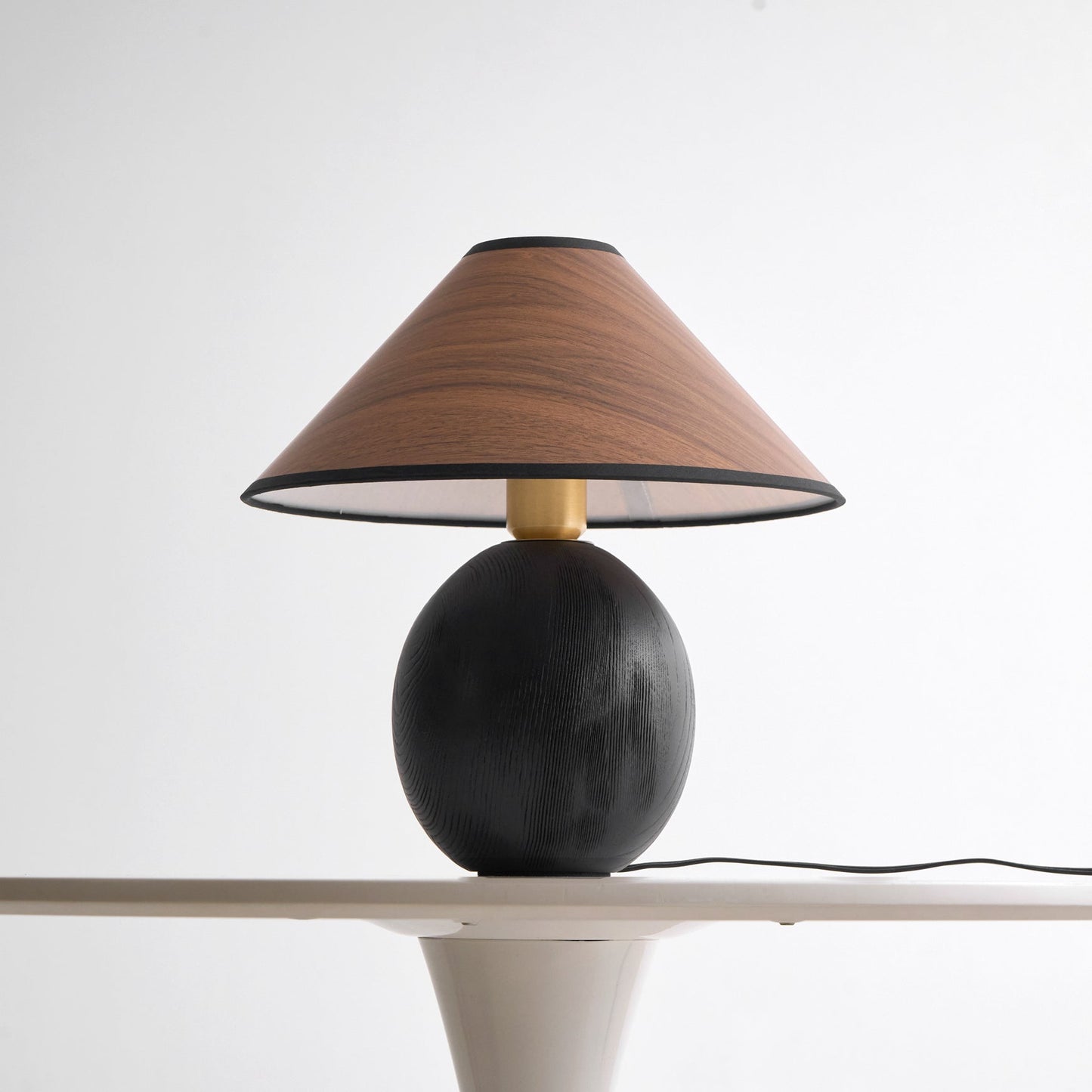 Wood Grain Paper Shade Table Lamp