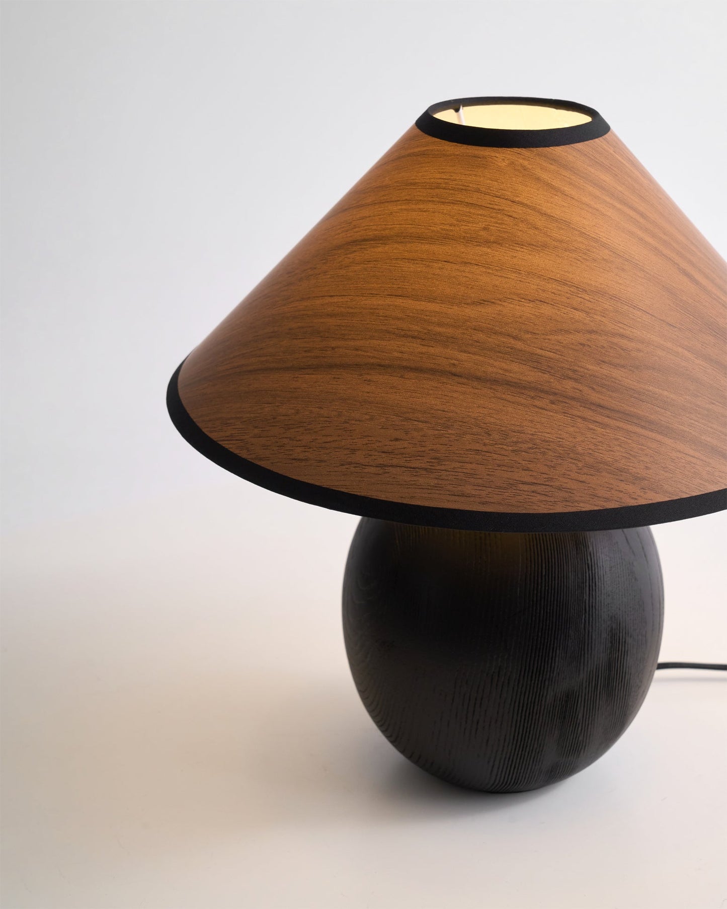 Wood Grain Paper Shade Table Lamp