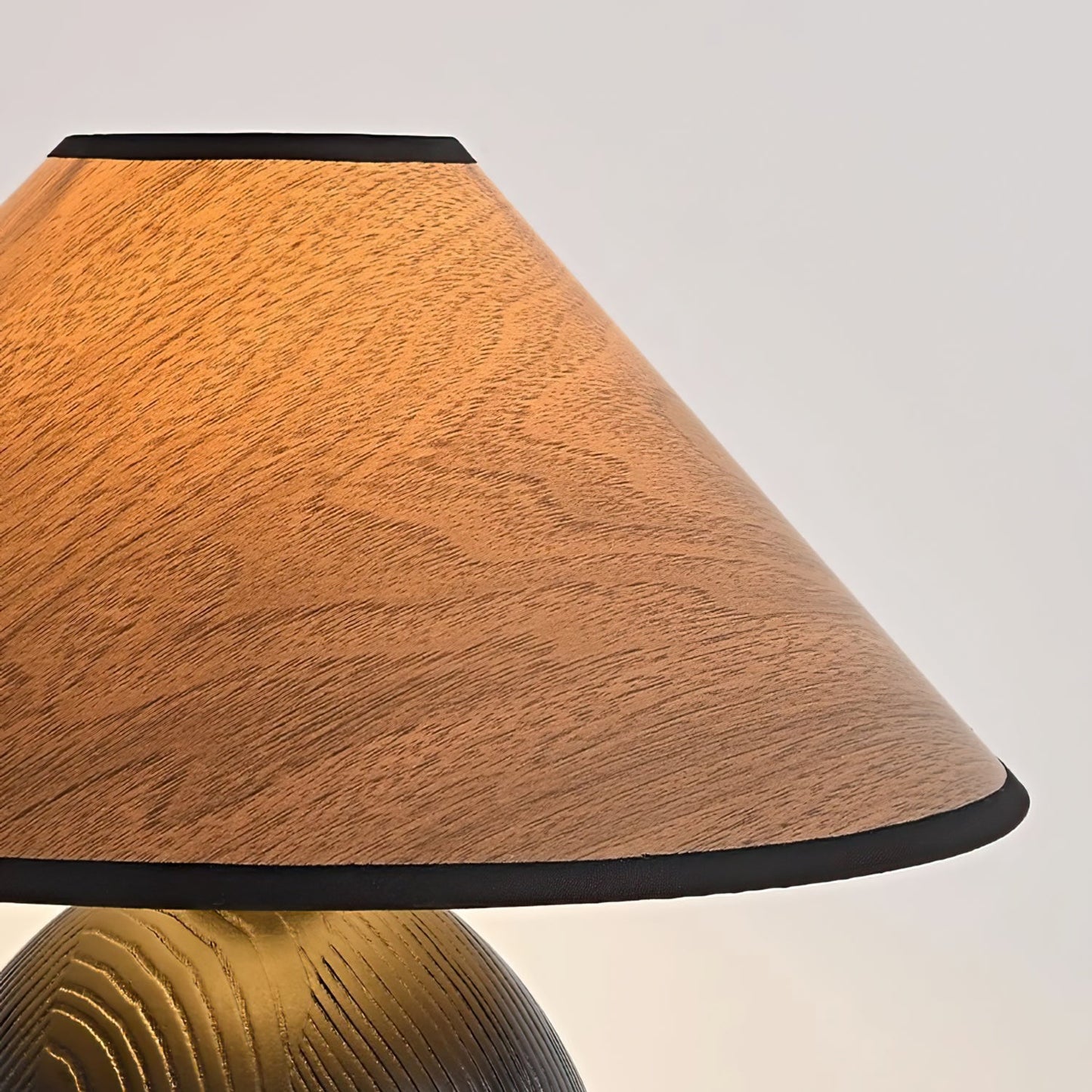 Wood Grain Paper Shade Table Lamp