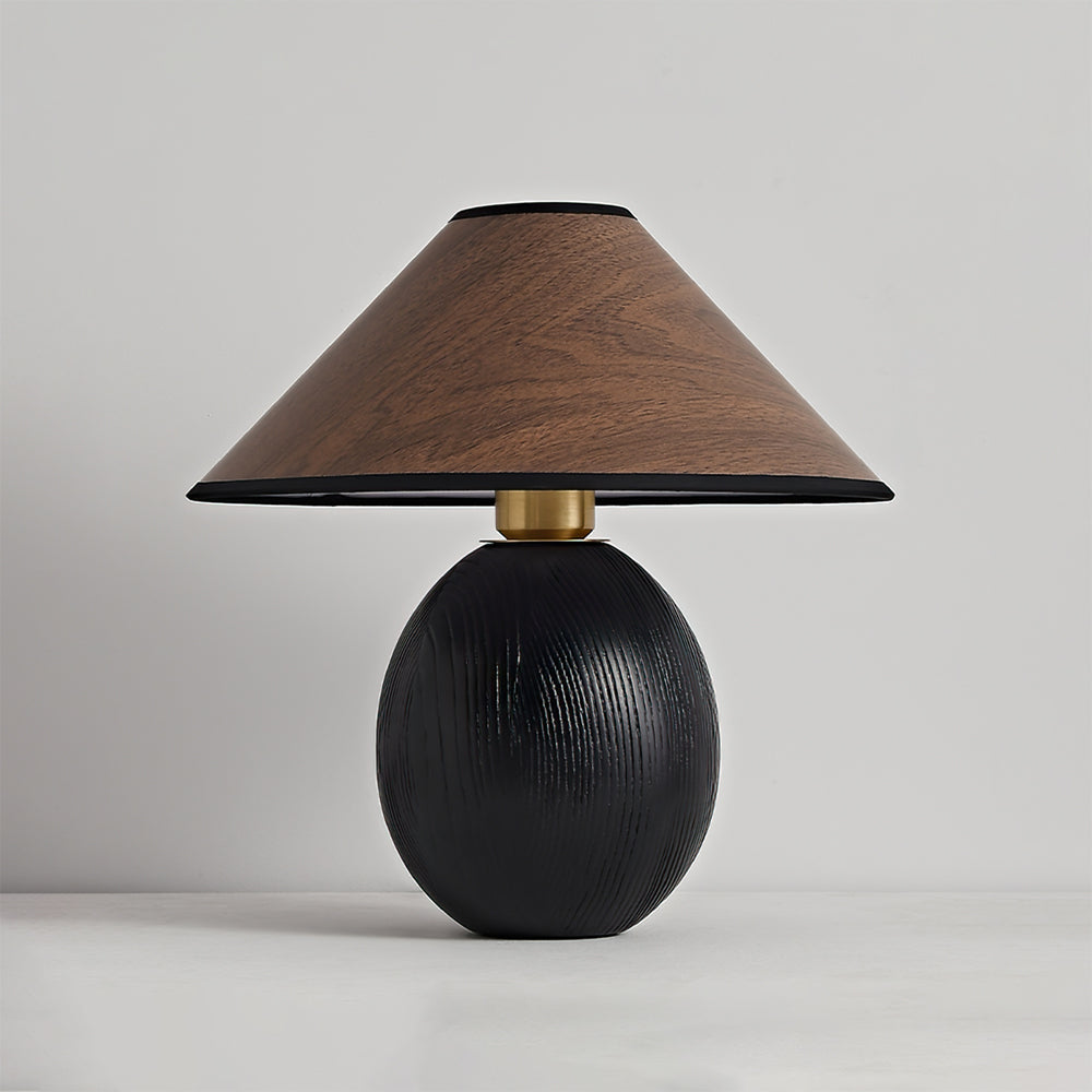 Wood Grain Paper Shade Table Lamp