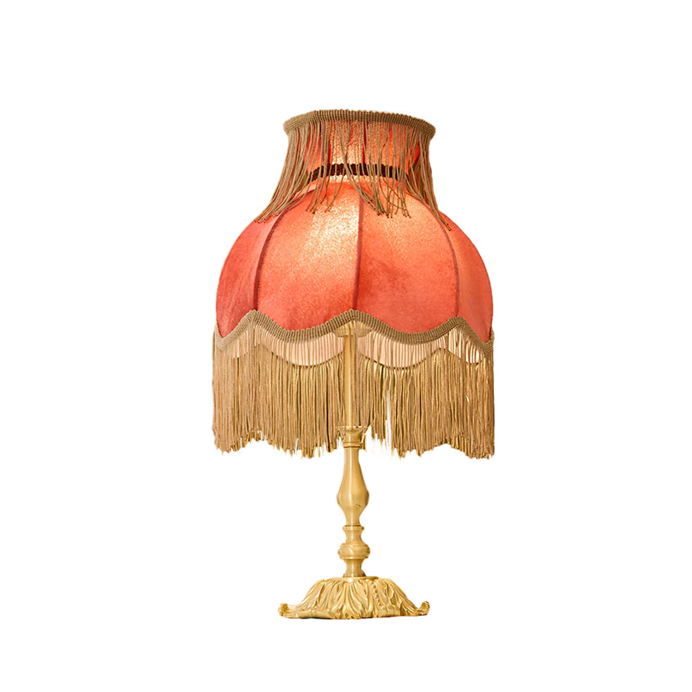 Brass Tassel Fringe Table Lamp