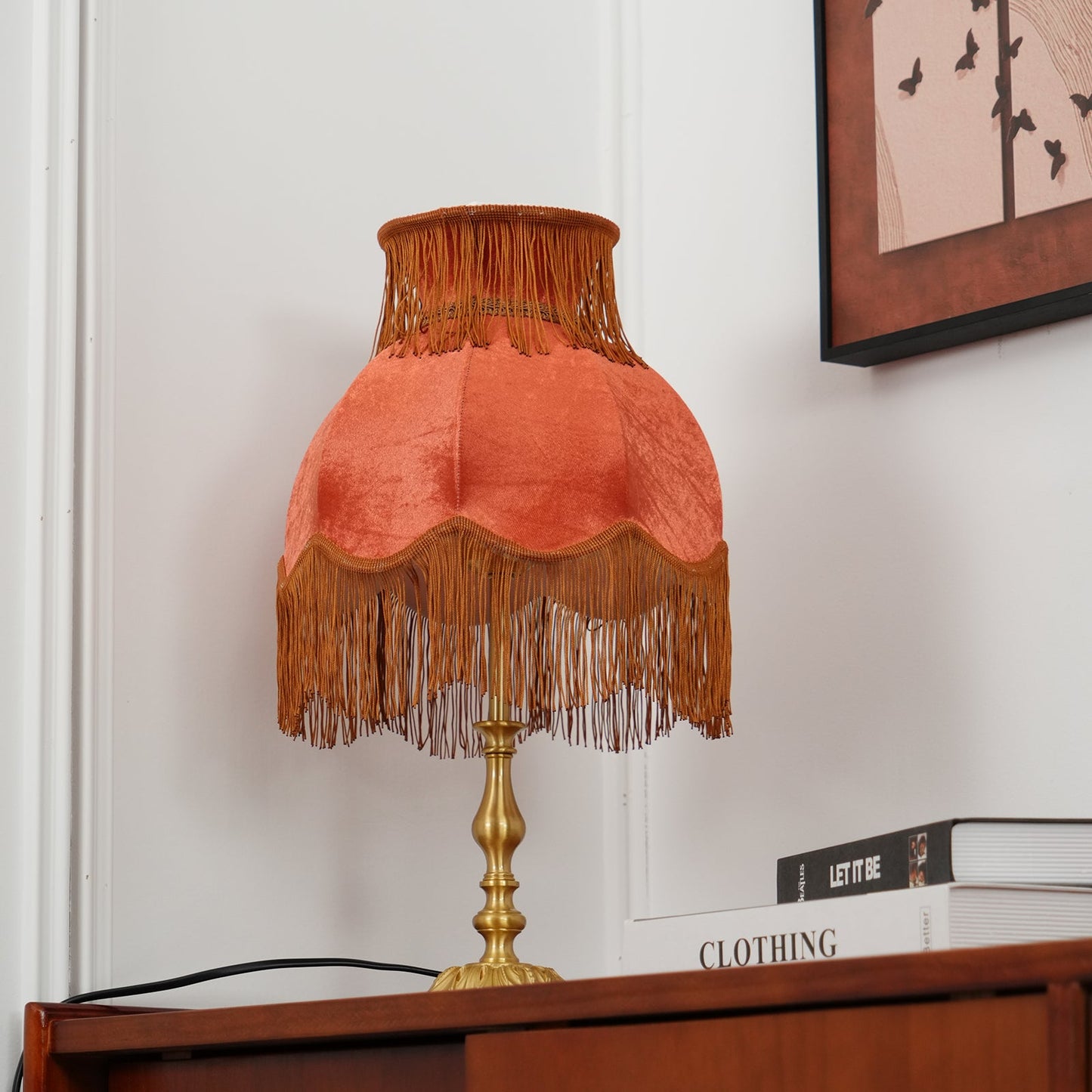 Brass Tassel Fringe Table Lamp