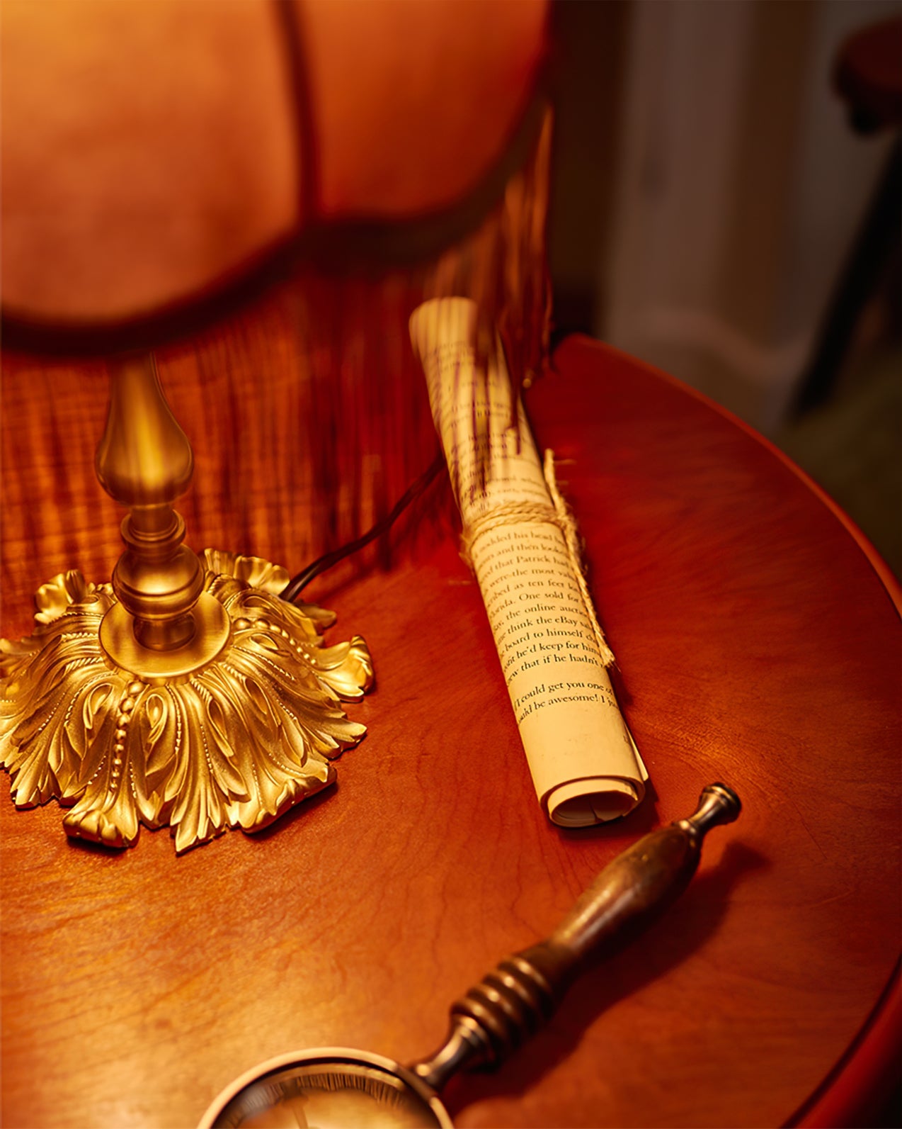 Brass Tassel Fringe Table Lamp