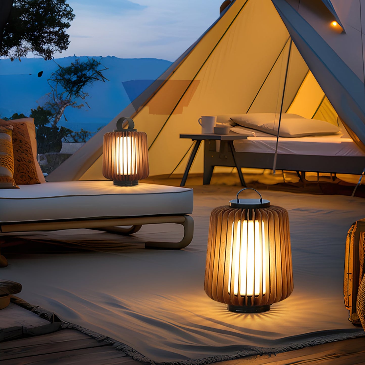 Weatherproof Column Outdoor Table Lamp