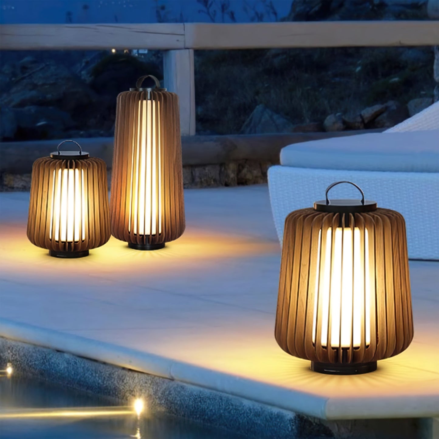 Weatherproof Column Outdoor Table Lamp