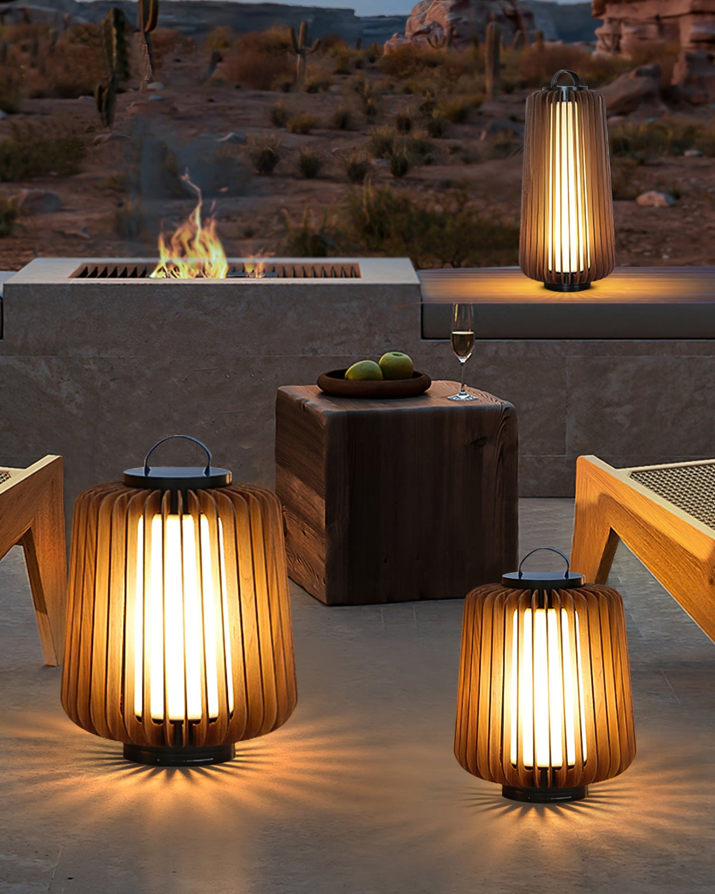Weatherproof Column Outdoor Table Lamp