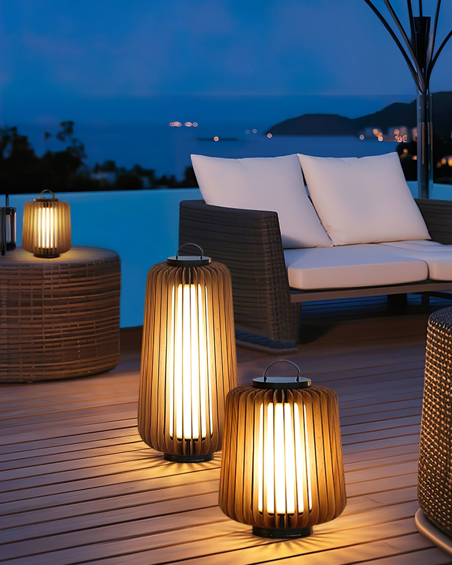 Weatherproof Column Outdoor Table Lamp