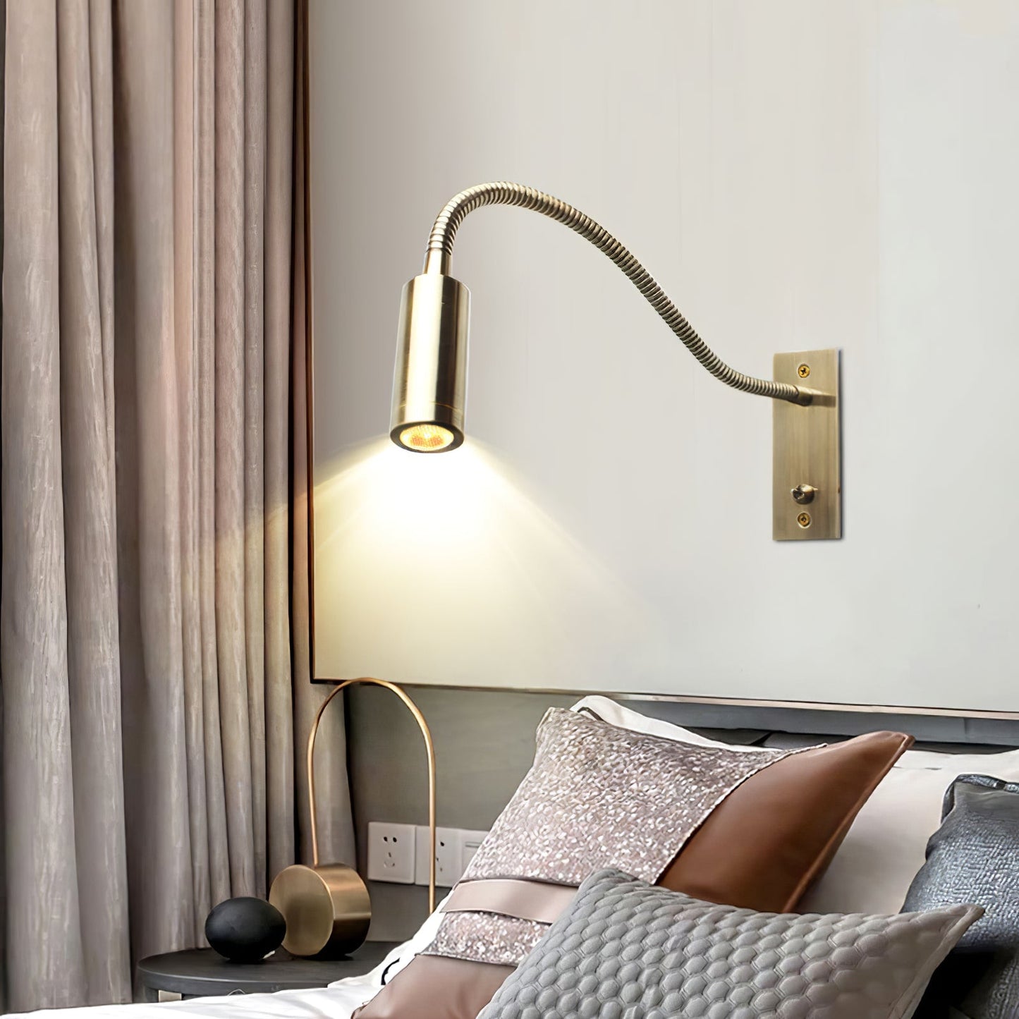 Gooseneck LED Reading Wall Sconce
