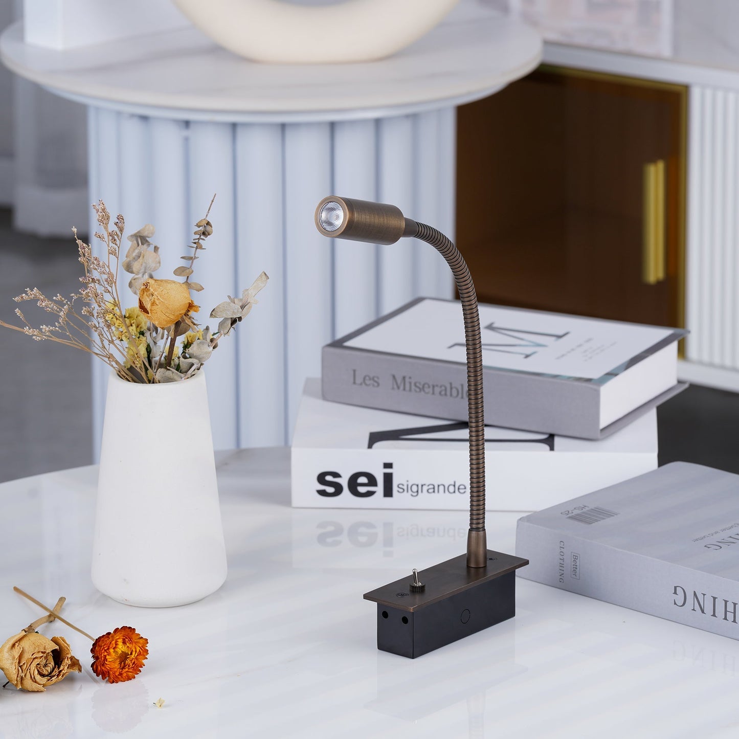 Gooseneck LED Reading Wall Sconce