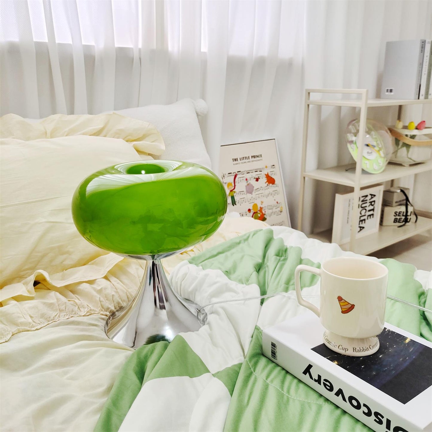 Glass Disc Table Lamp