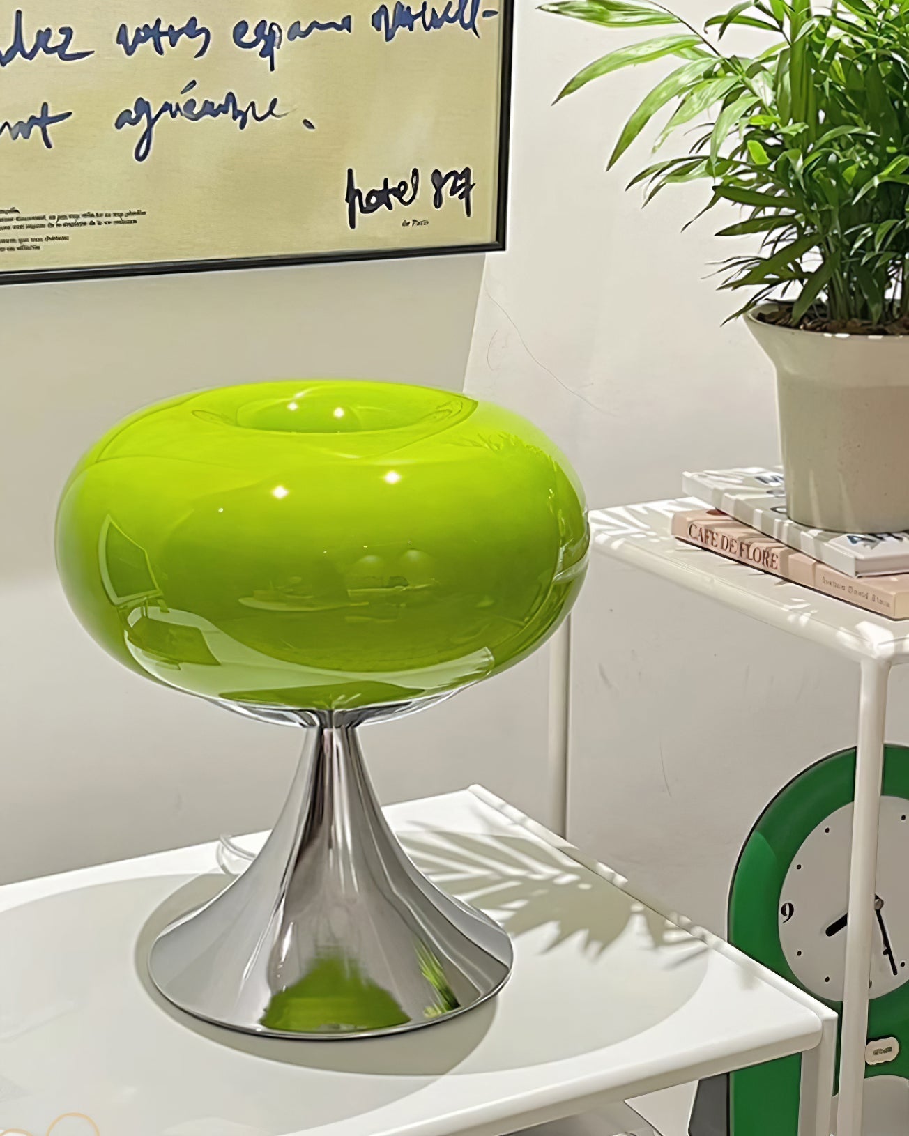 Glass Disc Table Lamp