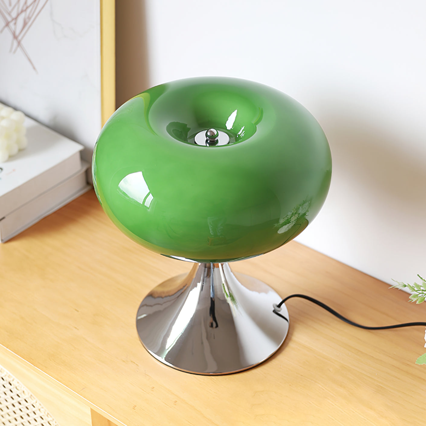 Glass Disc Table Lamp