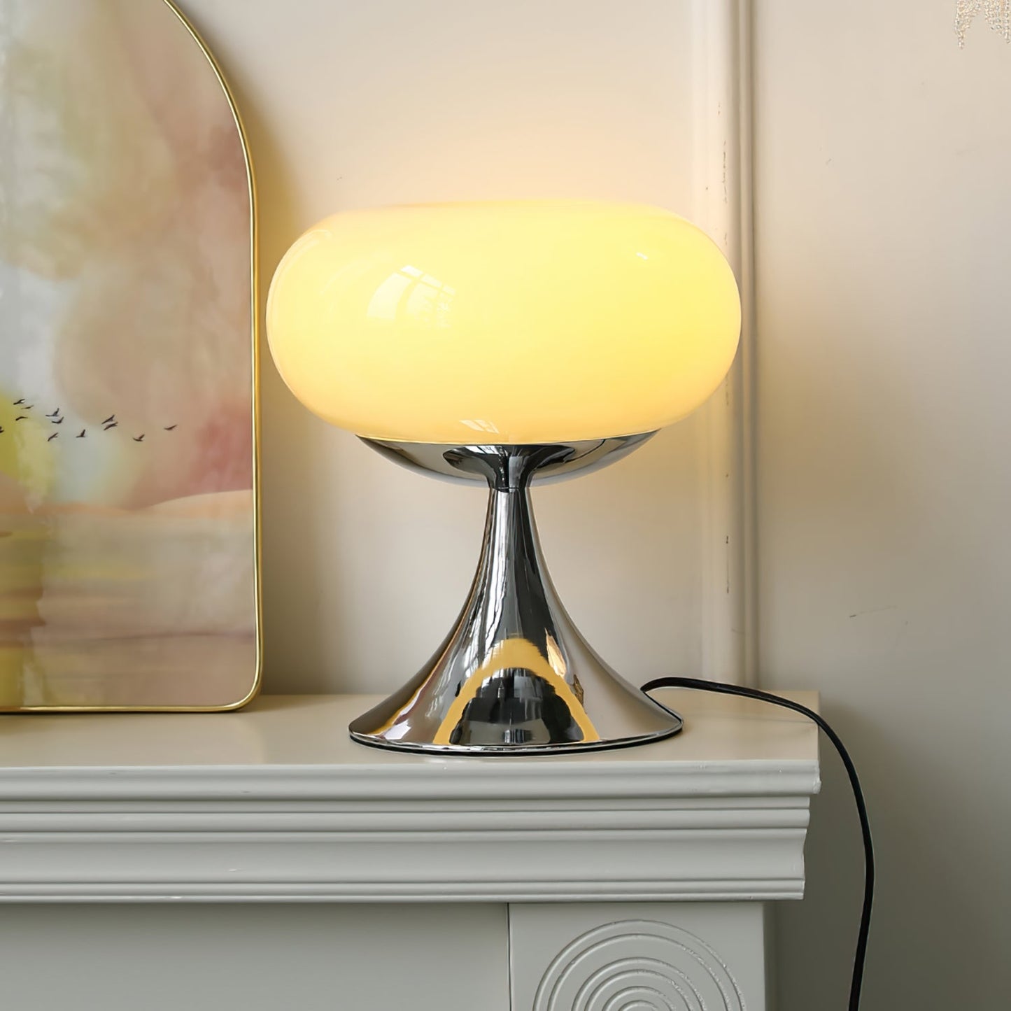 Glass Disc Table Lamp