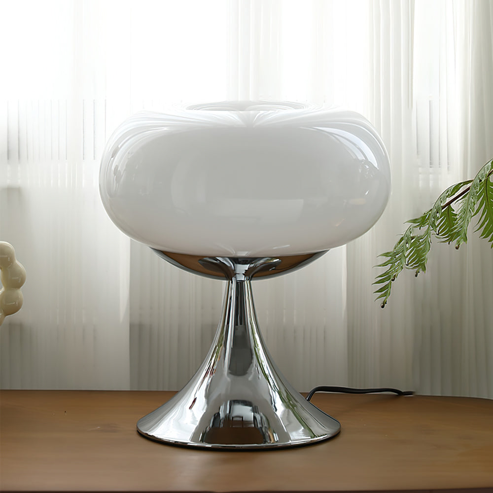 Glass Disc Table Lamp