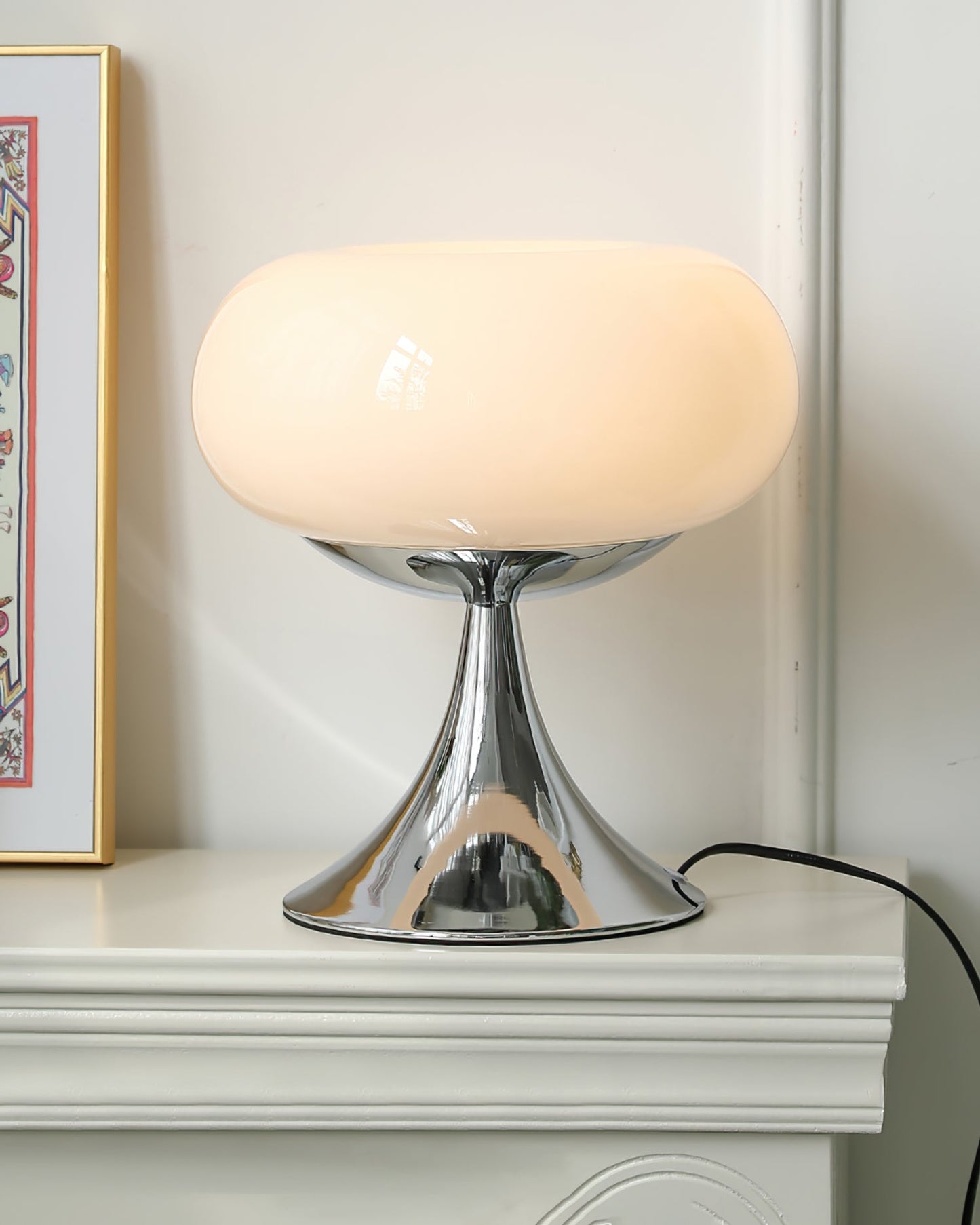 Glass Disc Table Lamp