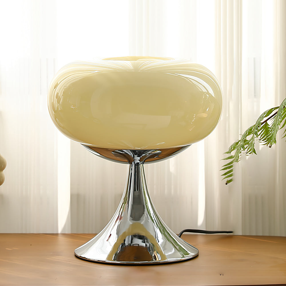 Glass Disc Table Lamp