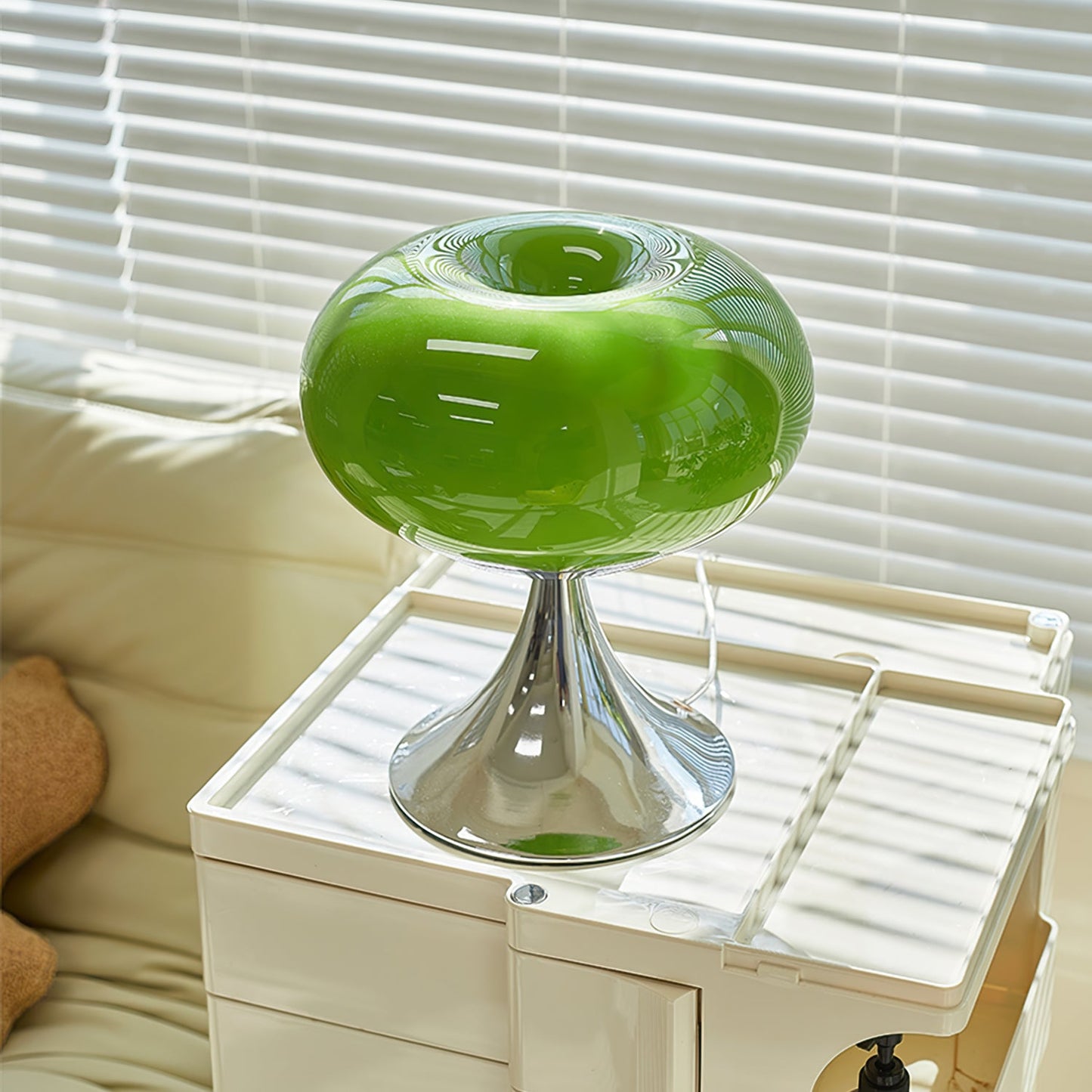 Glass Disc Table Lamp