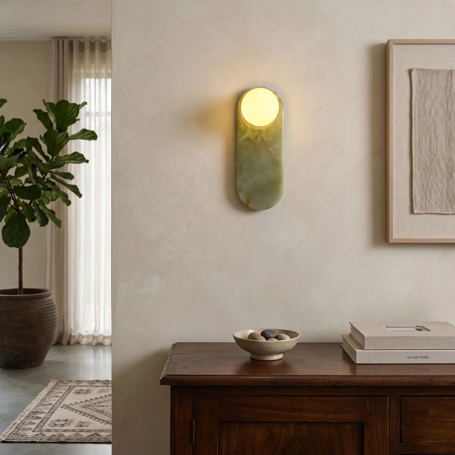 Lucie Onyx Wall Lamp ∅ 3.9″ x H 10.6″ Erbstuk