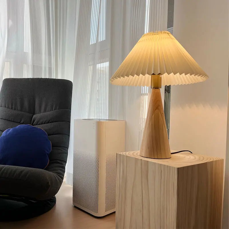 Luminis - Modern Minimalist Pleated Table Lamp Erbstuk