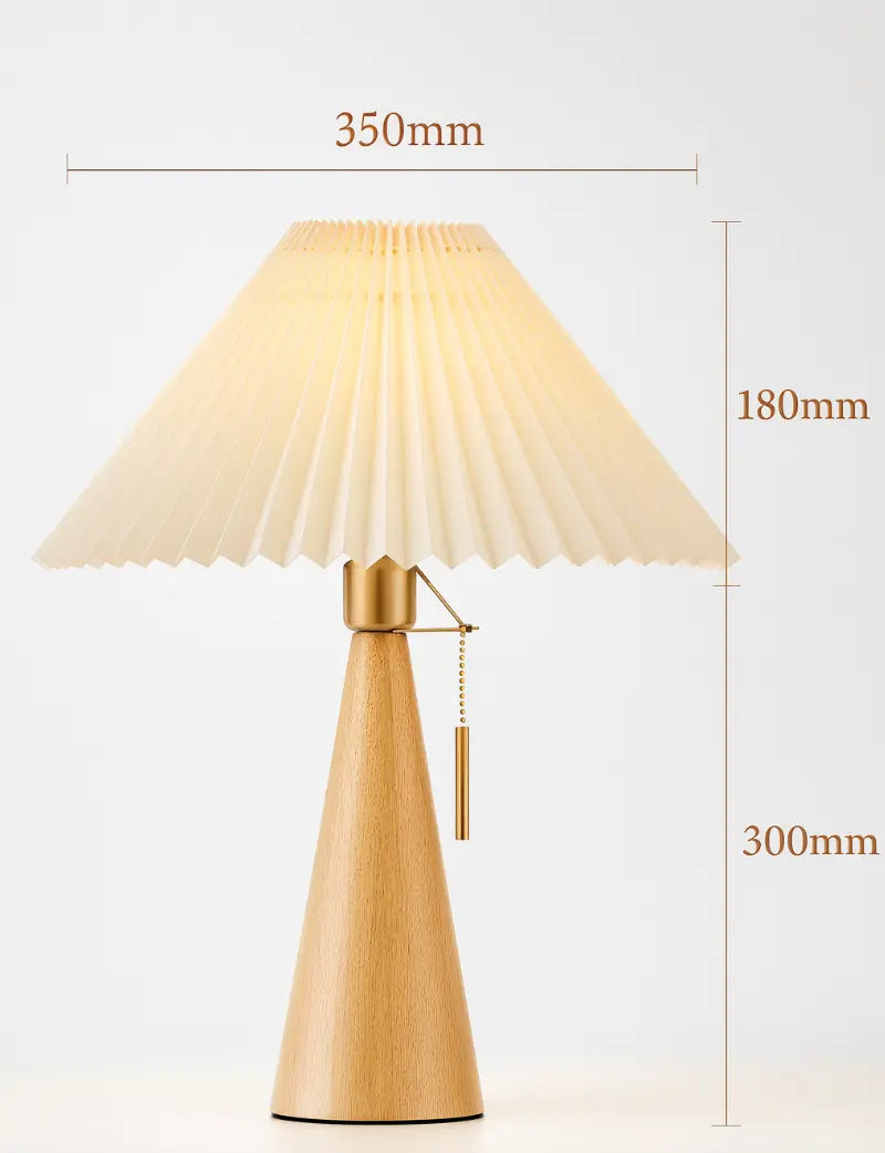 Luminis - Modern Minimalist Pleated Table Lamp Erbstuk