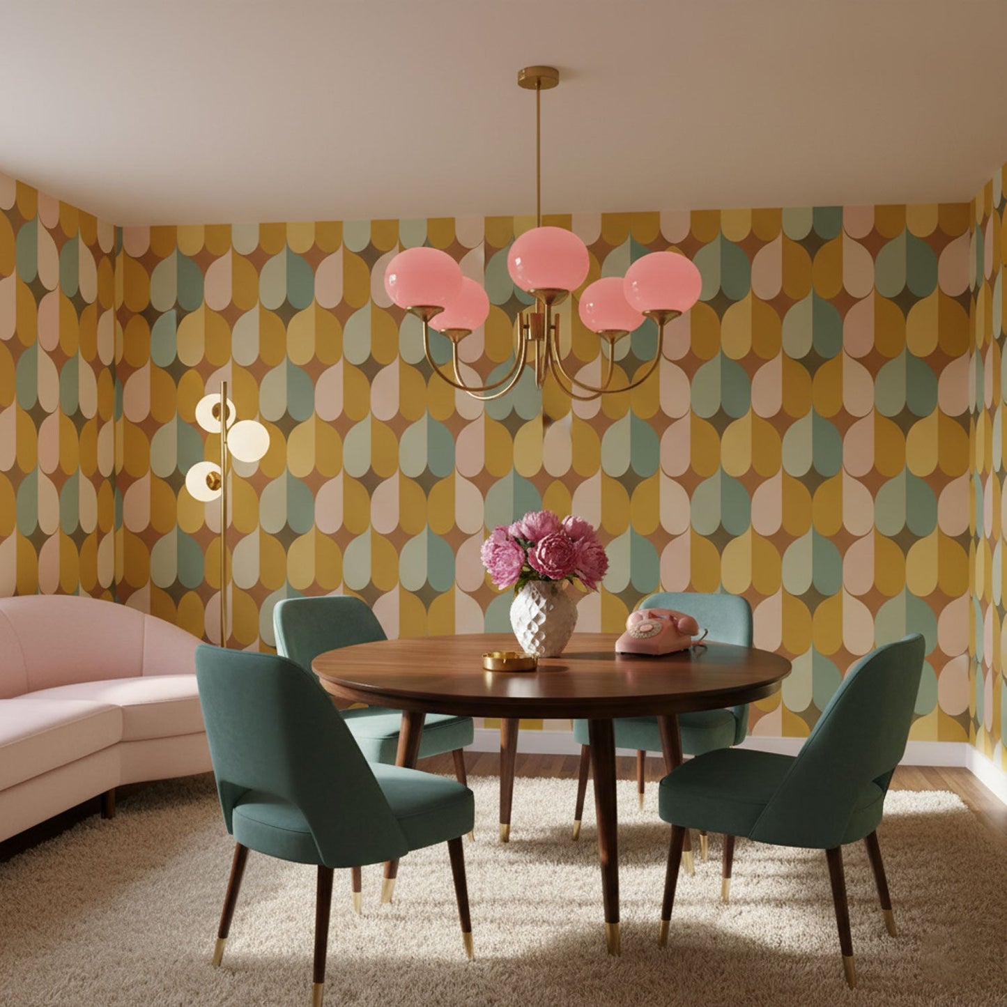 Bergen Glass Globe Cluster Chandelier