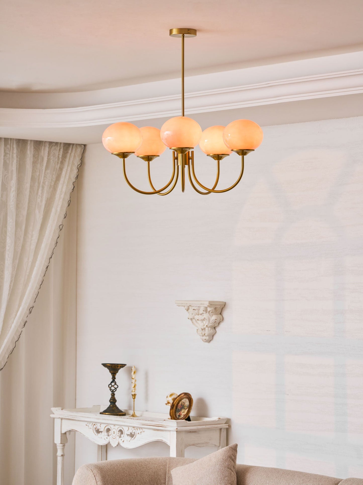 Bergen Glass Globe Cluster Chandelier