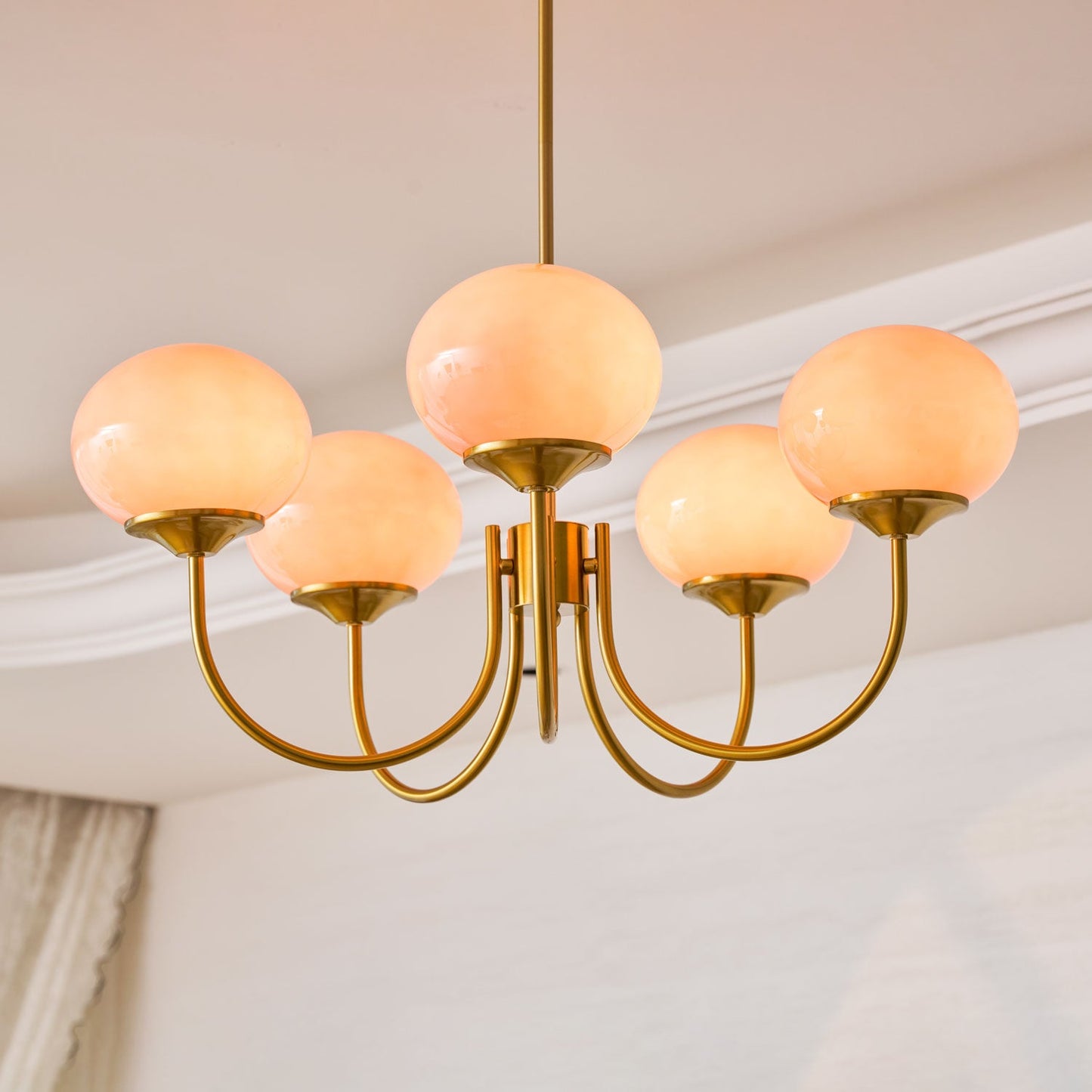Bergen Glass Globe Cluster Chandelier