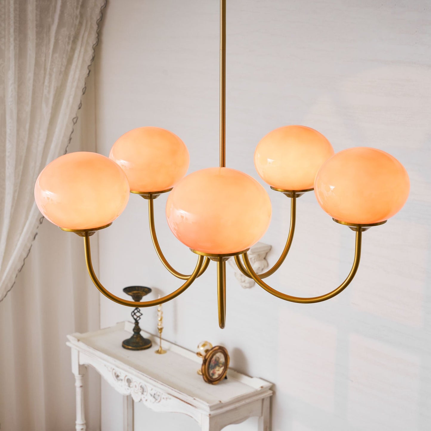 Bergen Glass Globe Cluster Chandelier
