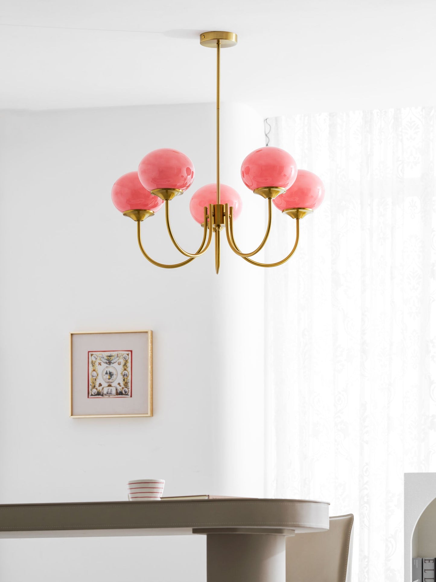 Bergen Glass Globe Cluster Chandelier