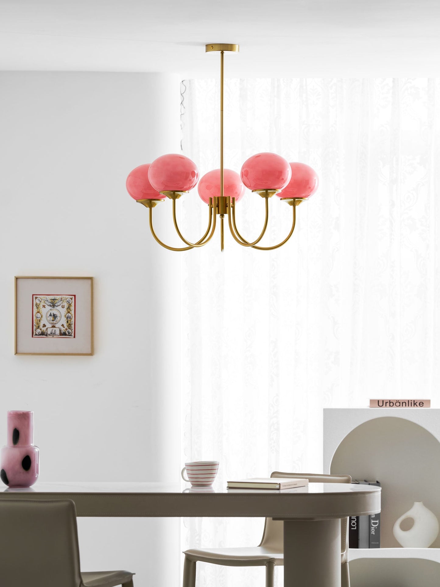 Bergen Glass Globe Cluster Chandelier