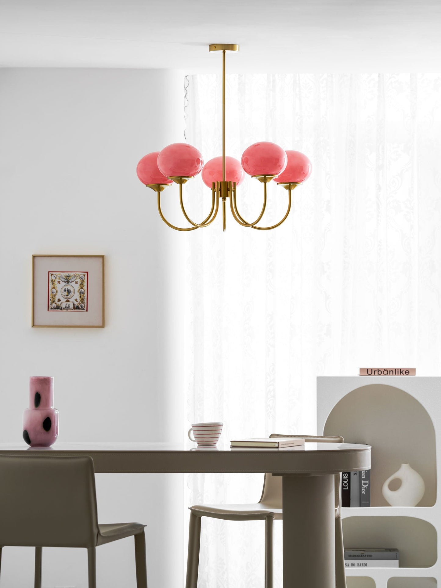 Bergen Glass Globe Cluster Chandelier
