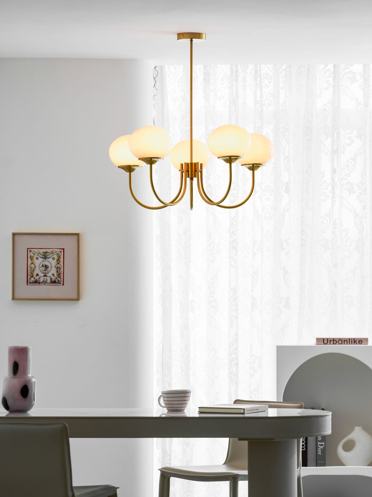 Bergen Glass Globe Cluster Chandelier