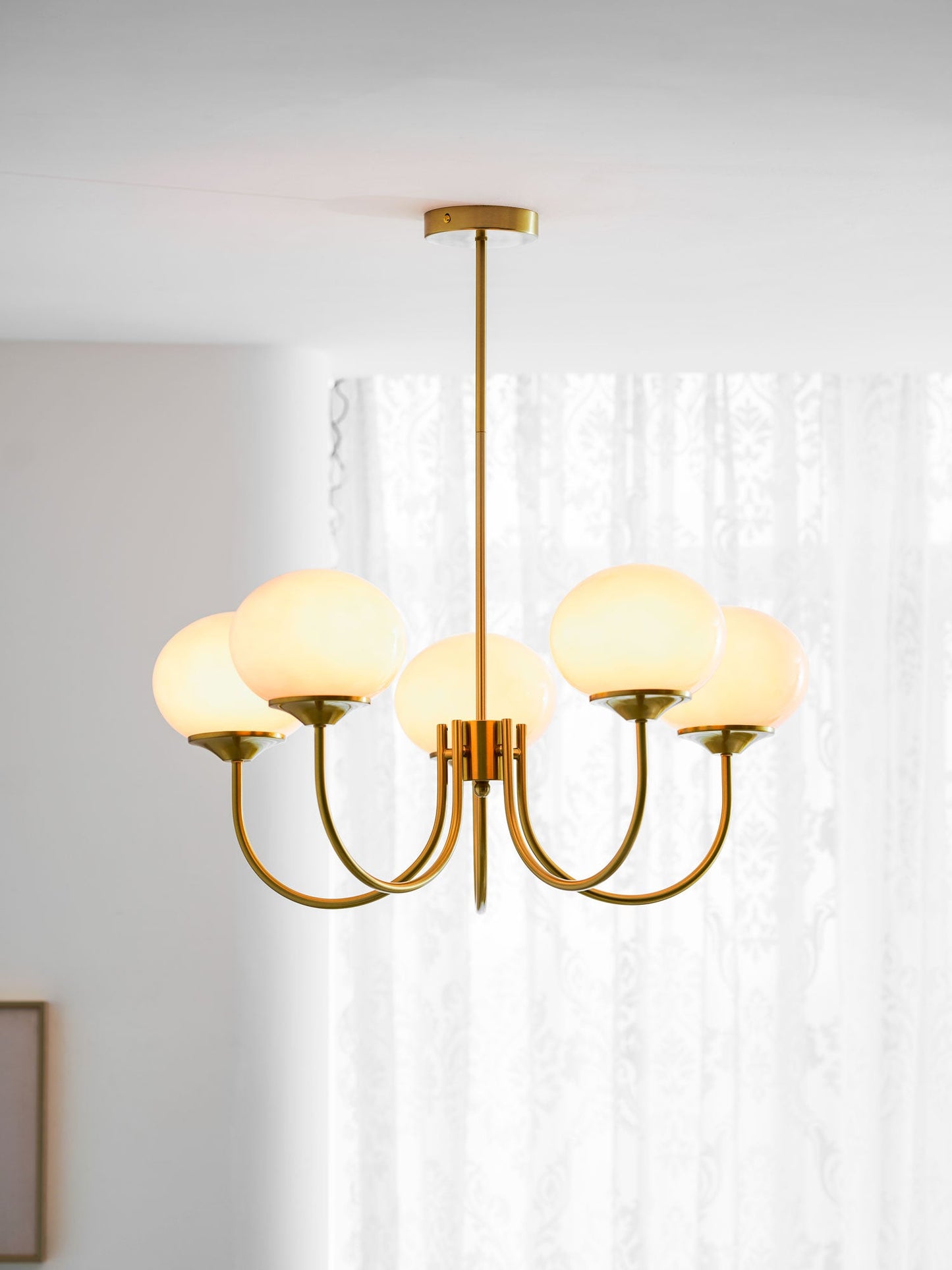 Bergen Glass Globe Cluster Chandelier