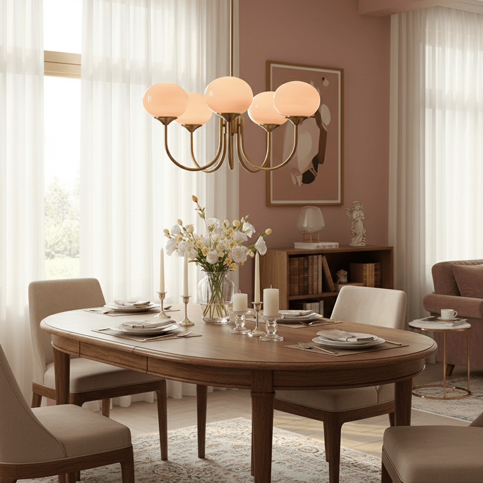 Bergen Glass Globe Cluster Chandelier