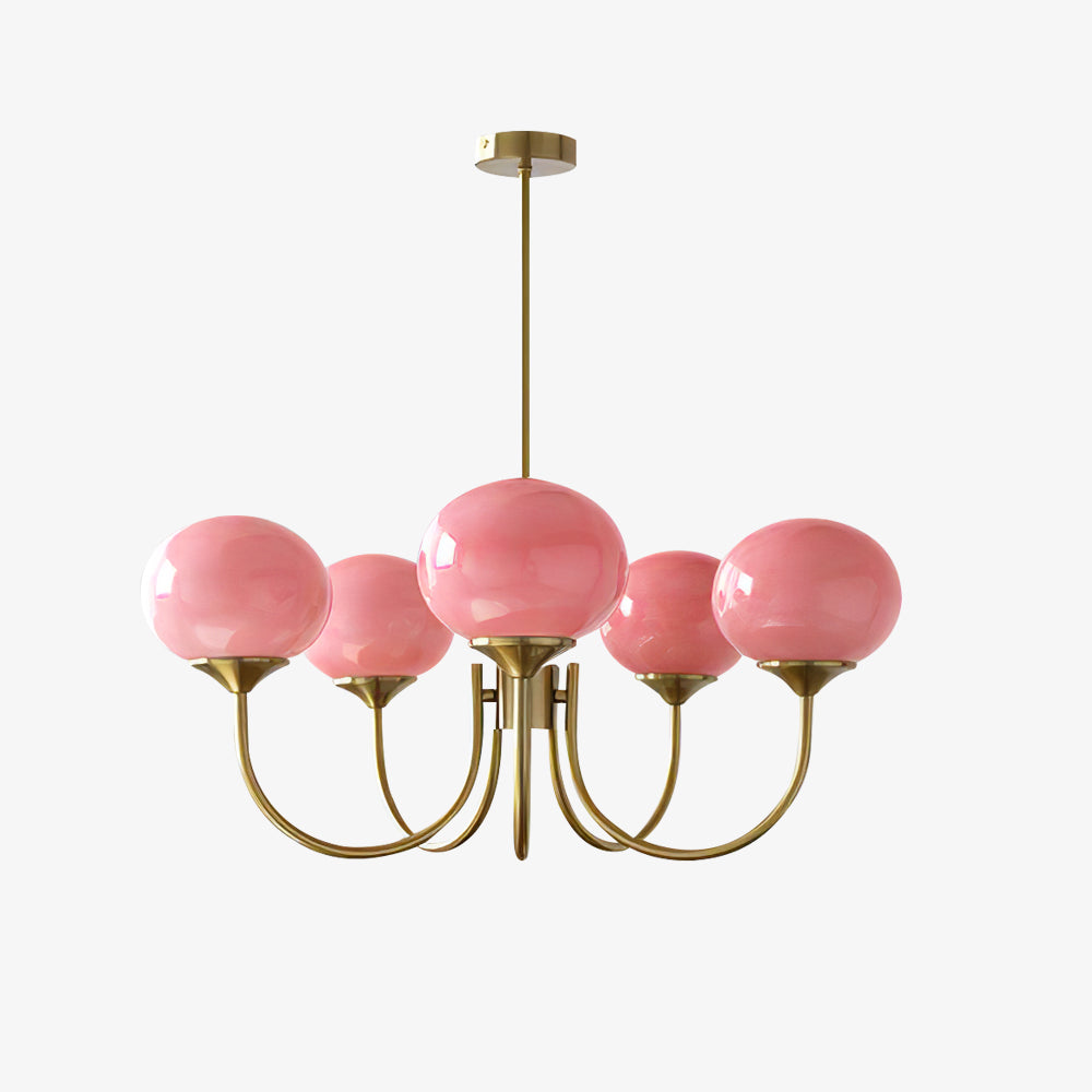 Bergen Glass Globe Cluster Chandelier