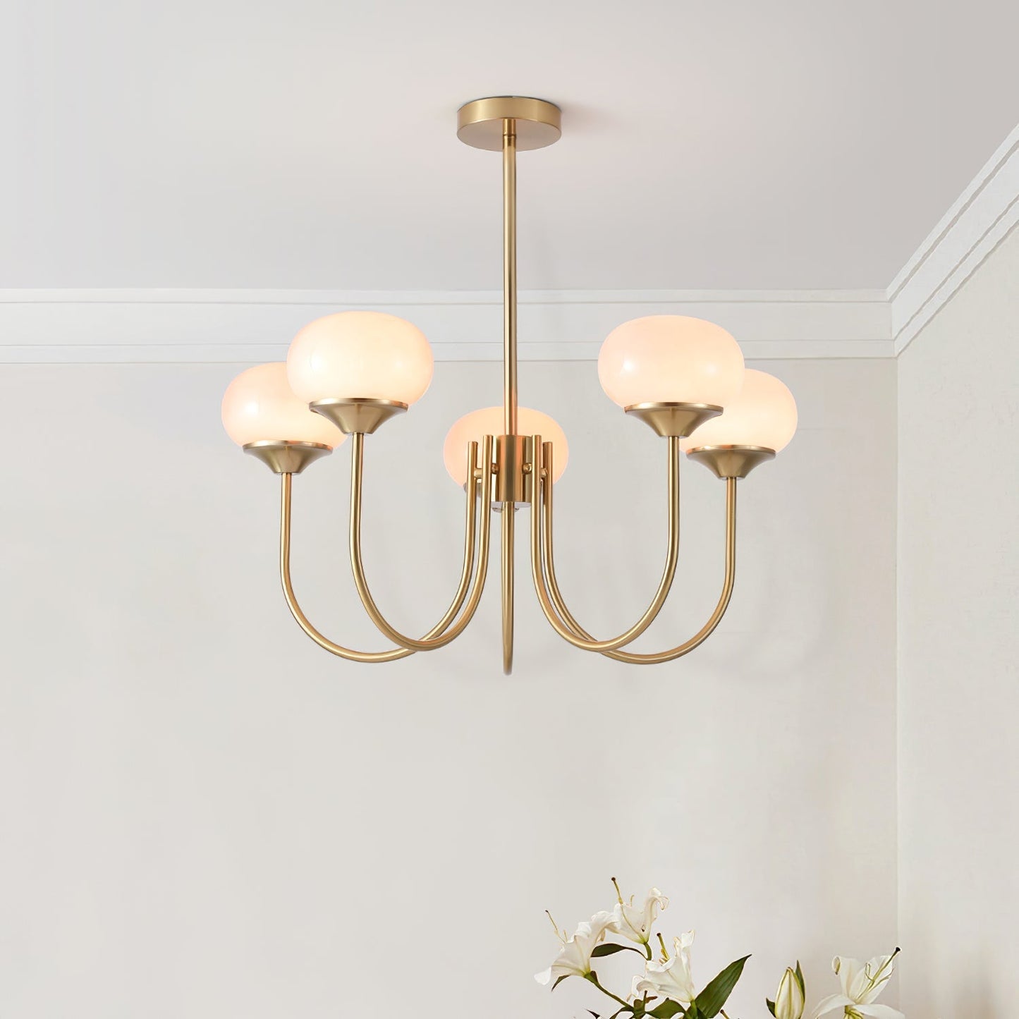 Bergen Glass Globe Cluster Chandelier