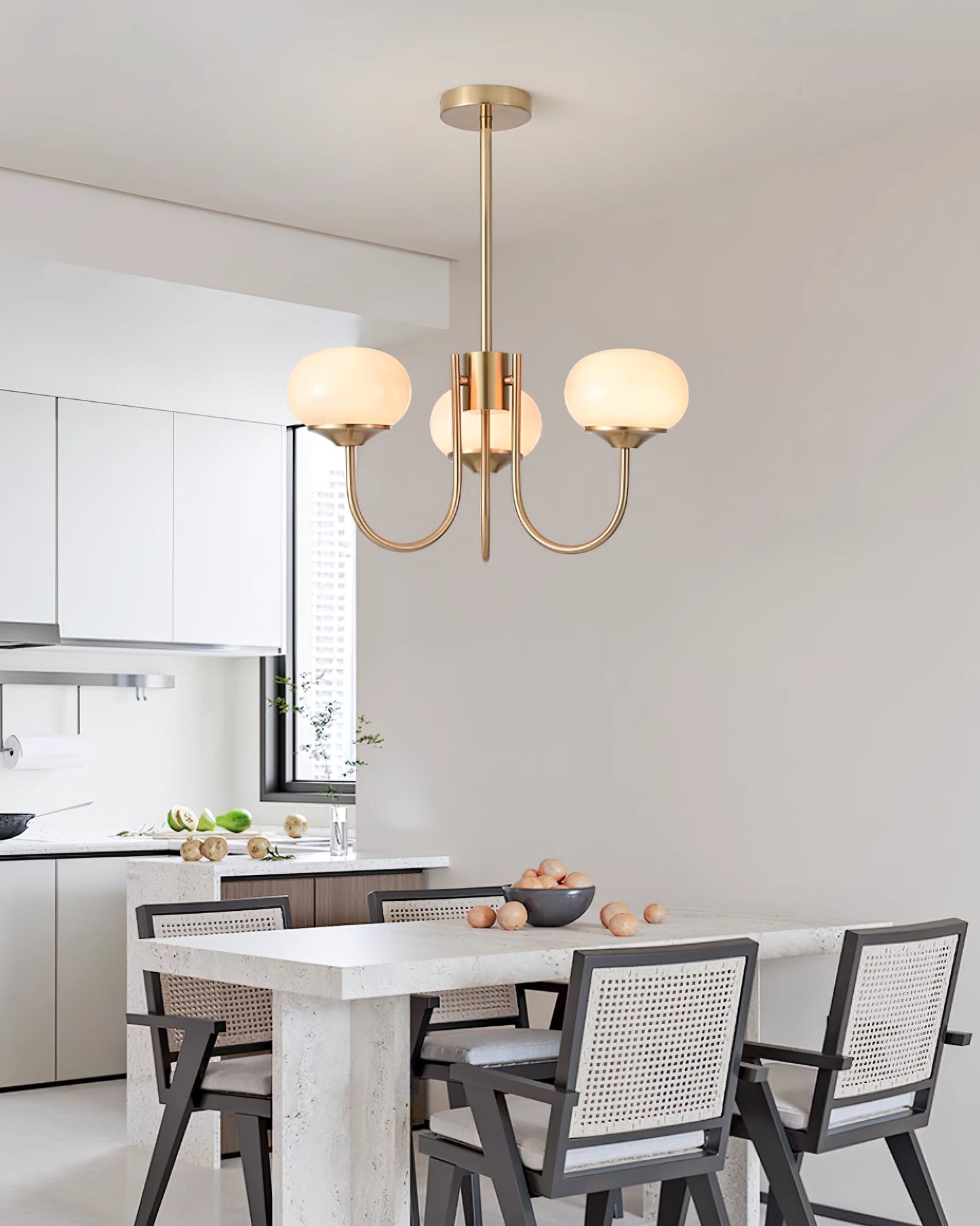 Bergen Glass Globe Cluster Chandelier