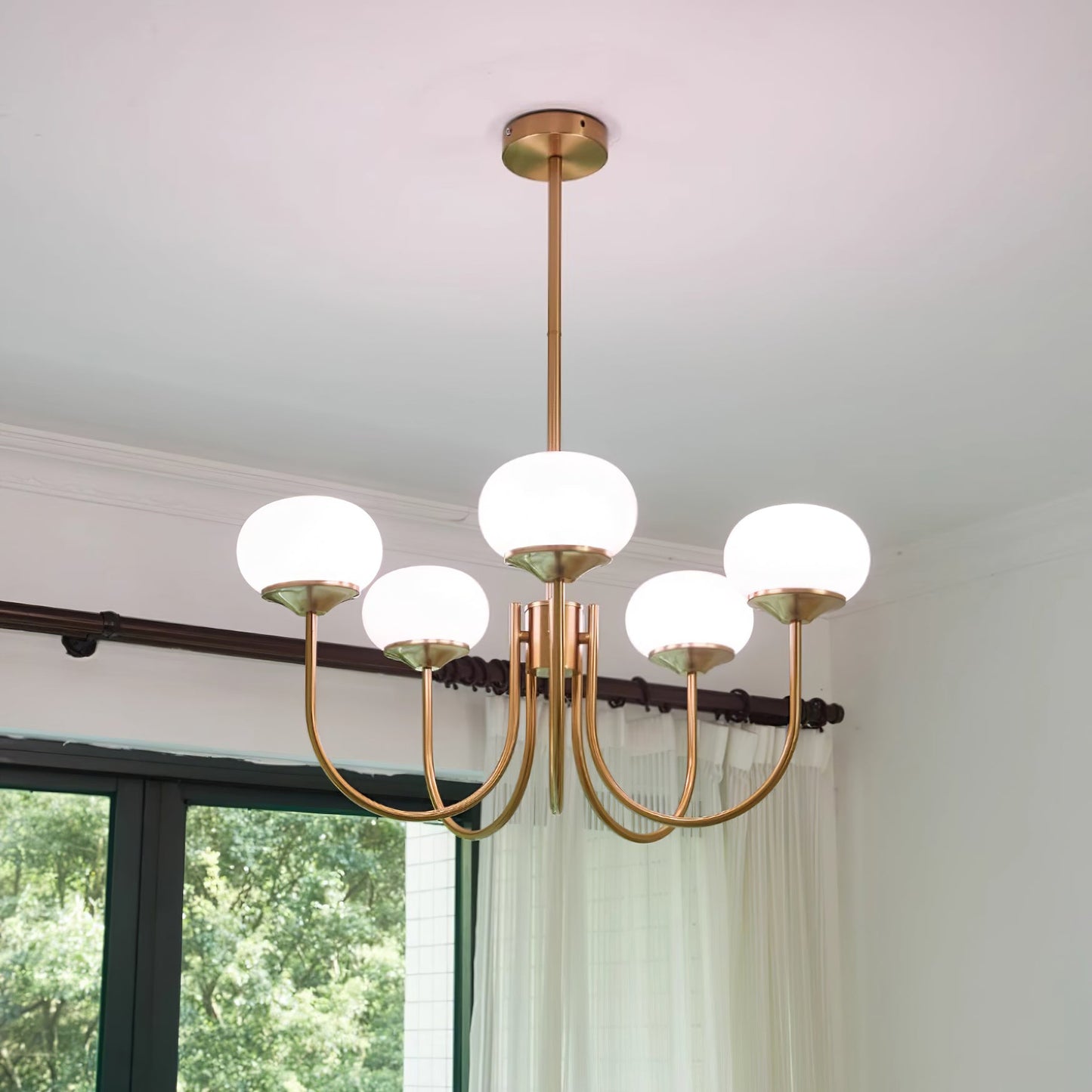 Bergen Glass Globe Cluster Chandelier
