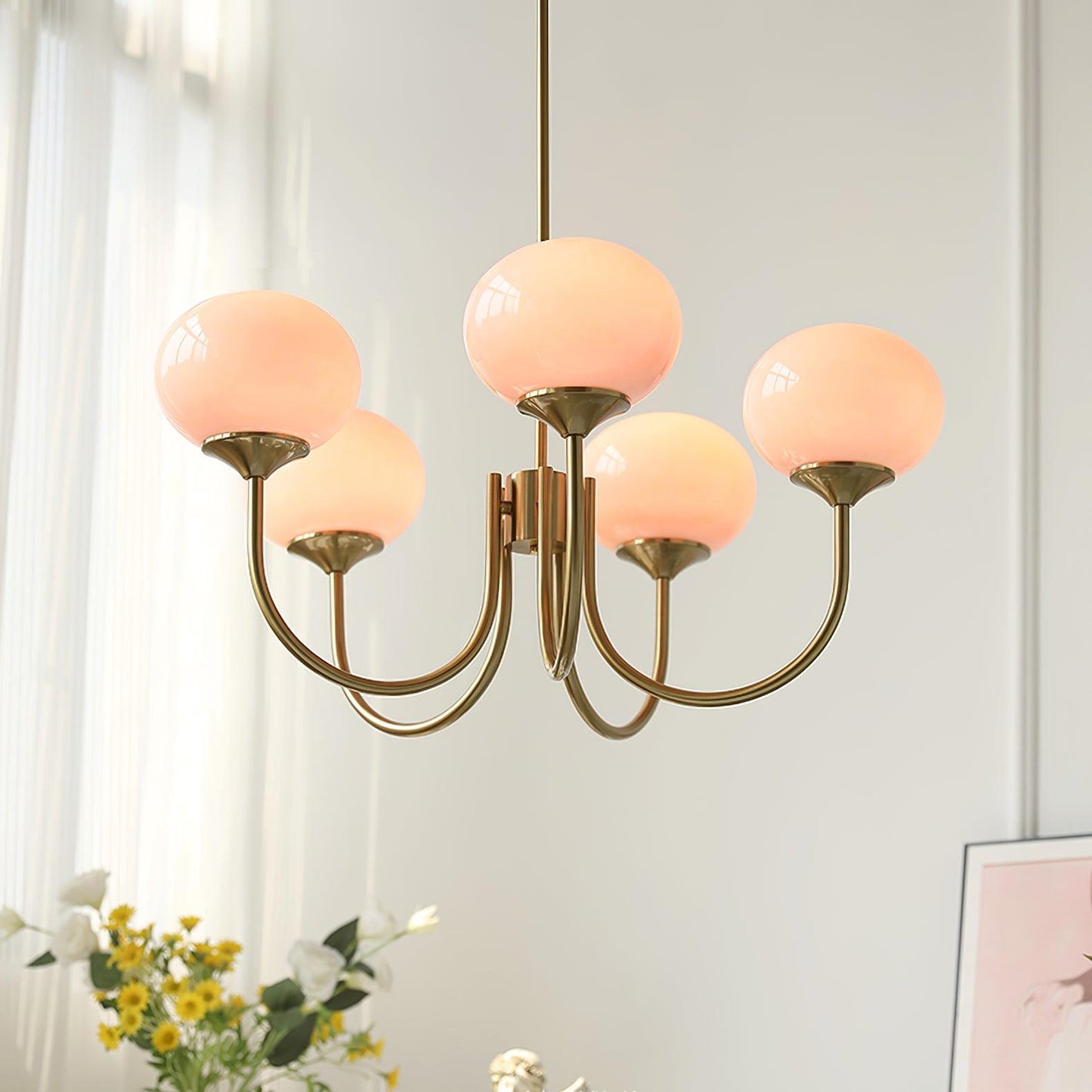 Bergen Glass Globe Cluster Chandelier