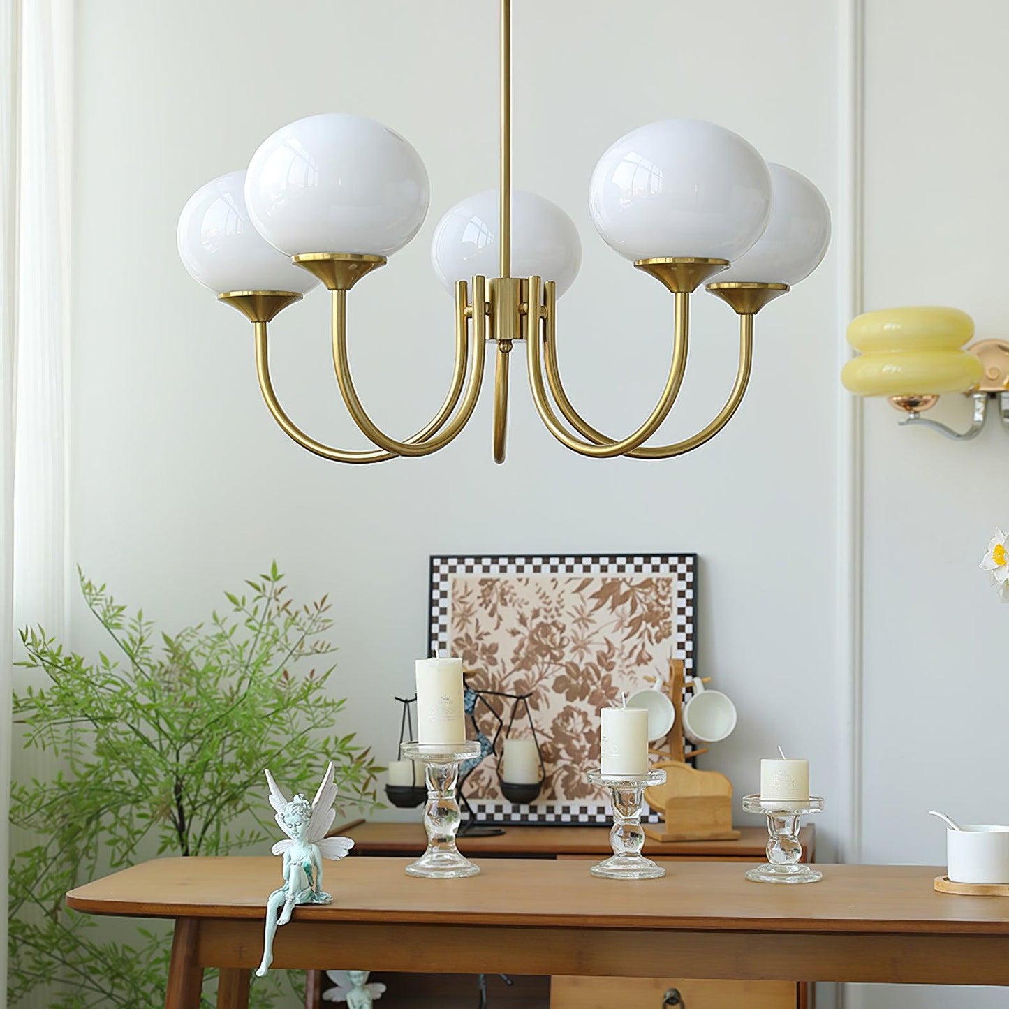 Bergen Glass Globe Cluster Chandelier