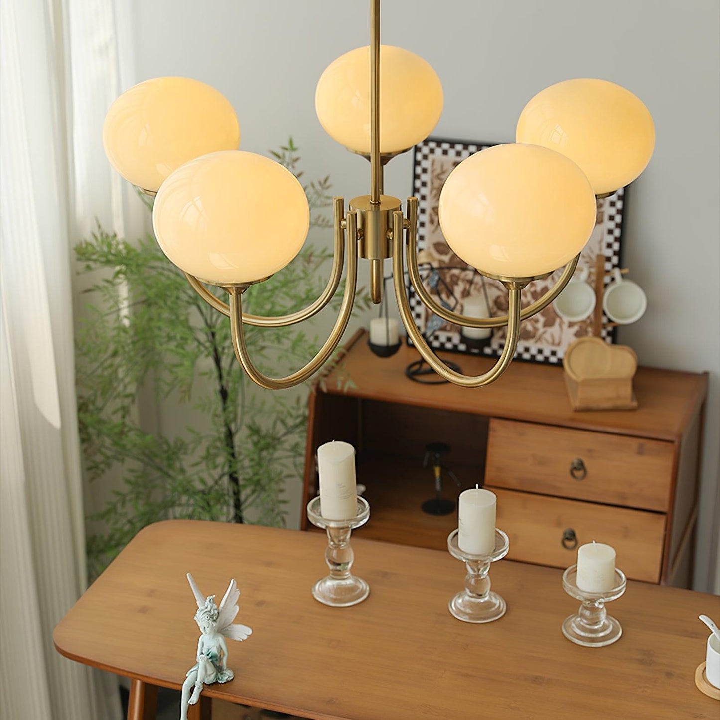 Bergen Glass Globe Cluster Chandelier