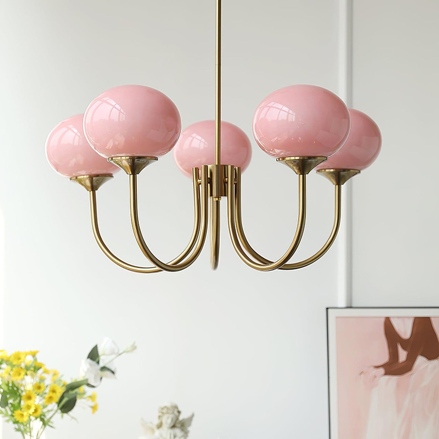 Bergen Glass Globe Cluster Chandelier